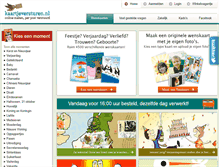 Tablet Screenshot of kaartjeversturen.nl